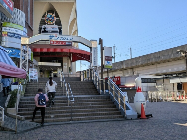 王子駅前の再開発の予定地「サンスクエア」