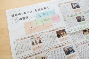 愛着を醸成するために段階ごとに何をやってきたかがまとめられている。本当はここに書かれている文章の何十倍もいろいろなことがあったに違いない（筆者撮影）